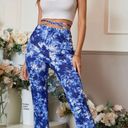 Blue Tie Dye Wide Leg Pants Size M Photo 1