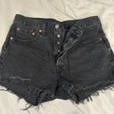 Levi’s 501 Black Denim Shorts Photo 0