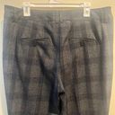 Lane Bryant Plaid Check Dress Pants Women's 16 Regular Grey Gray Stretch Office Photo 2