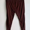 Sweaty Betty  All Day Leggings 7/8 Emboss Maroon Red XL Photo 2