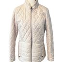 Barbour  Charlotte Quilted Jacket Winter Tartan Size US8 Beige Photo 1