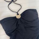 Michael Kors NWT  Swimsuit Black Halter Shirred Ruched 1-PC Bathing Suit Size S Photo 4