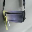 Aimee Kestenberg  Crossbody Leather Bag Ombré Purple, Yellow and Gray Photo 0