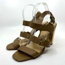 Kate Spade  Brown Leather Gold Heels Sandal 10 US Photo 0