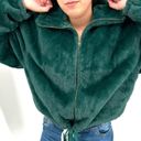 Victoria's Secret Victoria Secret Know One Cares Faux Fur Green  Jacket Size Medium NWT Photo 4