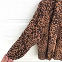 cj banks  Women’s Cardigan Sweater Brown Tan Animal Plus Open 0X Photo 5