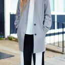 Rag and Bone New  Clifton Virgin Wool Snap Coat Jacket Light Grey Size 4 Career Job Photo 15