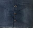 Lane Bryant  Women Jean Skirt 22 Blue Straight Style Button Front Denim Cowgirl Photo 4