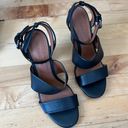 Coach Black Leather Sandal Heels Photo 1