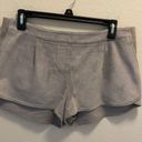 BCBGMAXAZRIA  Grey Phillipa Suede Shorts Photo 0