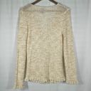 BCBGMAXAZRIA  Tan Beige Cream Ivory Knit Button Down Knit Boho Cardigan Sweater Photo 6