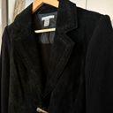 Peter Nygard  Leather Black Jacket Size Petite Medium Photo 2