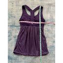 Lululemon  Heathered Concord Grape Purple Power Dance Athletic Tank Top Size 4 Photo 2