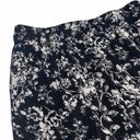 Full Tilt ꕥ Floral Window Pane Lace Trim Short ꕥ Black with White Print ꕥ Size M Photo 5