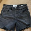 Dear John Black Ripped Denim Shorts Photo 0