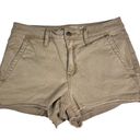 Universal Threads Universal Thread Khaki Beige High Waisted High-Rise Shortie Cutoff Shorts Size 6 Photo 0