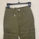 We Wore What  utility pant solid rigid denim in olive size 25 Photo 4