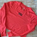 Vans ♥️ Avenue Poppy Red Crop Long Sleeve T-Shirt♥️NWOT~med Photo 2