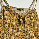 Modcloth |Yellow Floral Print Spaghetti Strap Tank sz 1x Photo 3