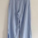 Abercrombie & Fitch Abercrombie Baby Blue Linen Blend Wide Leg Trouser S Photo 1