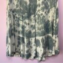 Angie  Blue Gauzy Boho Tie Dye Sleeveless Tiered Mini Dress Beach Swim Cover 2X Photo 5