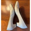 Salvatore Ferragamo  Cream Leather Heels Pumps Shoes Size 6 1/2B Almond Toe Shape Photo 5