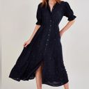 Monsoon  Embroidered Spot Shirt Dress in blue Large Photo 13