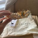 Gold bridal crown and matching earrings Photo 6