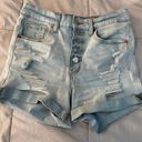 Aeropostale High-Rise White Washed Shorts Size 4 Photo 0