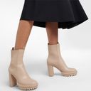 Gianvito Rossi  Nude Bone Platform Chelsea Boot 37.5 Photo 1