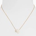 Madewell NWT  gold tone Resin Shell Pendant Necklace Photo 1