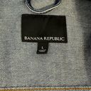 Banana Republic  Medium Wash Denim Button Down Jacket - Size Large Photo 7