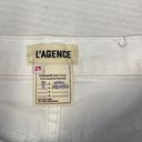 L'Agence NWT L’agence balboa double roll white denim shorts SIZE 25 (b18) Photo 3