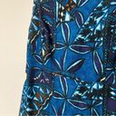 Hilo Hattie Dress Barkcloth Tropical Hawaiian Luau Pool Party Mini‎ Summer Small Blue Photo 1