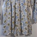 Daisy Into Blue Floral  Print Long Sleeve Dress Size 8 Photo 3