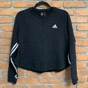 Adidas  Women's Sport 2 Street Cropped Sweatshirt Crew Neck Long Sleeve Size M Photo 0