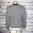 Houndstooth Kasper NWOT Size 16 Black & White  Zip Front Jacket Blazer Photo 4