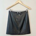 n: Philanthropy Faux Leather Front Zip Mini Skirt Women's Size Small EUC Photo 0