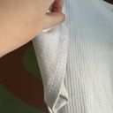 TJ Maxx White Cropped Ribbed Tee Photo 2