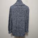 DKNY  Jeans Blue Marled Shawl Collar Cardigan Size Small Photo 4