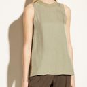 Vince  Rib Trim Camisole in Sage Color XXS Photo 4