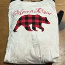 Mama Bear Pajamas Printed Long Sleeve Tee and Plaid Pants Loungewear XXL Black Photo 3