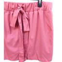 St. John’s Bay St. John's Bay Womens Large Salmon Activewear Skort 5" Rise Bow Pockets Stretch Photo 4