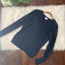 st. john's bay Vintage Navy Cable Knit Sweater V Neck NWT Y2K Photo 0