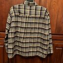 Everlane  Women’s The Boxy Flannel beech 100% cotton multi color plaid Size S NWT Photo 9