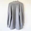 Lululemon  Merino Wool Blend Ribbed Long Wrap Sweater Cardigan Size 6 Gull Grey Photo 5