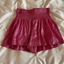 TCEC hot pink metallic ruffle shorts Photo 0