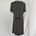 Market & Spruce New  Cut Out Back Striped T-Shirt Dress Black White Size Large Photo 7