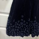 Oscar de la Renta Vintage  Blue Velvet Dress Size 10 US Photo 5