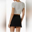 ASTR  The Label Popcorn Satin Crop Top White S Photo 1